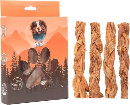 Cow Udder Braided - İnek Memesi Örgü 100 gr Köpek Ödül Maması