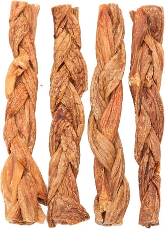 Cow Udder Braided - İnek Memesi Örgü 100 gr Köpek Ödül Maması