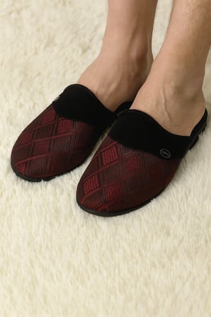 Erkek Bordo Çeyizlik Ev Terliği Q3G3K0CK