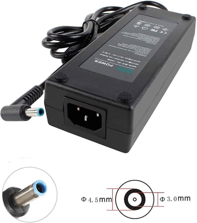 ® Şarj cihazı 19,5 V 6,15 A 120 W Notebook Laptop şarj kablosu AC güç kaynağı HP Pavilion Envy TouchSmart Serisi için fiş taşınabilir bilgisayar güç kaynağı [4,5 x 3,0 mm]