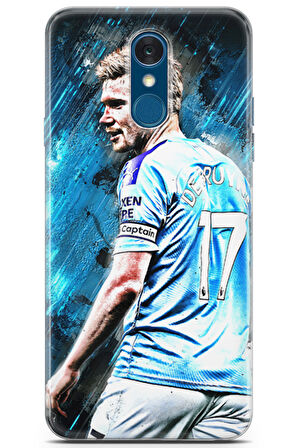 LG Q7 uyumlu Futbol 8 Telefon Kabı Kevin De Bruyne