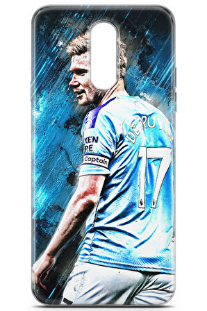 LG Q7 uyumlu Futbol 8 Telefon Kabı Kevin De Bruyne