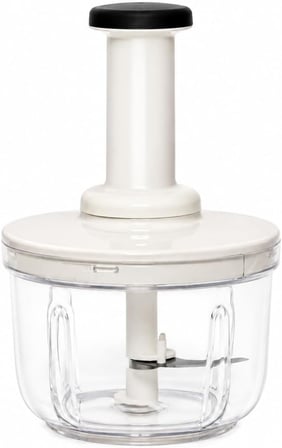Basmalı Rondo Doğrayıcı, 1500 ml Kapasiteli, Şeffaf Hazne, Paslanmaz Çelik Bıçak, BPA İçermez,
