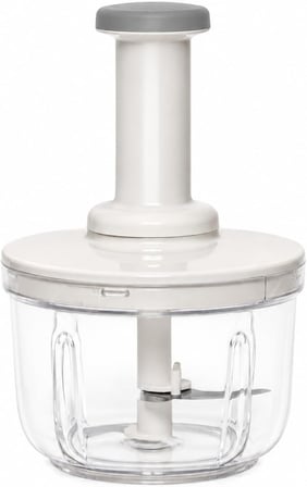 Basmalı Rondo Doğrayıcı, 1500 ml Kapasiteli, Şeffaf Hazne, Paslanmaz Çelik Bıçak, BPA İçermez,