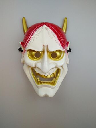 CADILAR BAYRAMI HALLOWEEN DEVİL ŞEYTAN MASKE BEYAZ