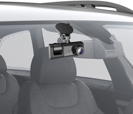 1080P DVR Araç İçi Kamera Ön &amp; İç &amp; Arka Kamera Sürüş Kaydedici 2 İnç Ekran Dashcam Desteği Gece Görüş Döngü Kayıt Tek Tuş Kilidi