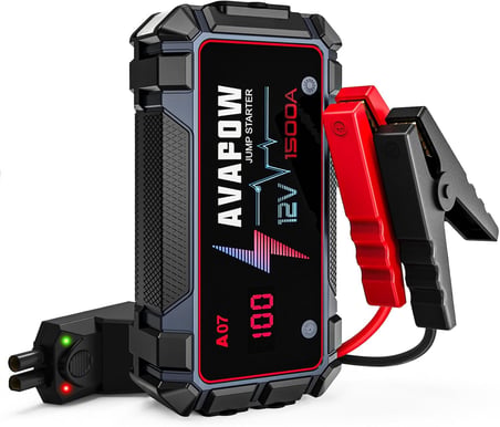AVAPOW A07 1500A 12800mAH Jump Starter Taşınabilir Akü Takviye Kiti