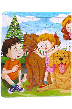 Hikayeli Yapboz Puzzle 30 X 40 Cm Sevimli Köpekler