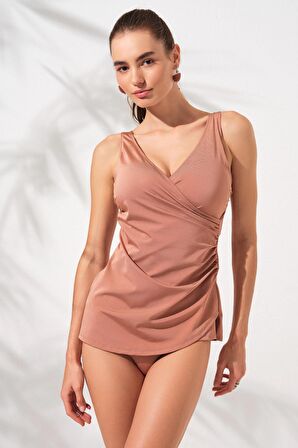 231501 Kruvaze Formlu Tankini Takım