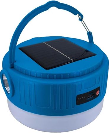 Kamp Lambası Solar Şarjlı El Feneri USB Type-C Şarj Çıkışlı Power Bank Özellikli