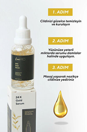24K Altın Serum Kırışıklık Gidermeye Yardımcı Yaşlanma Karşıtı 30 ml