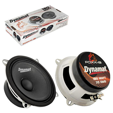 DYNAMAT FOXX-13 Oto Midrange 13cm 180 Watt 2 Adet (70 Rms)