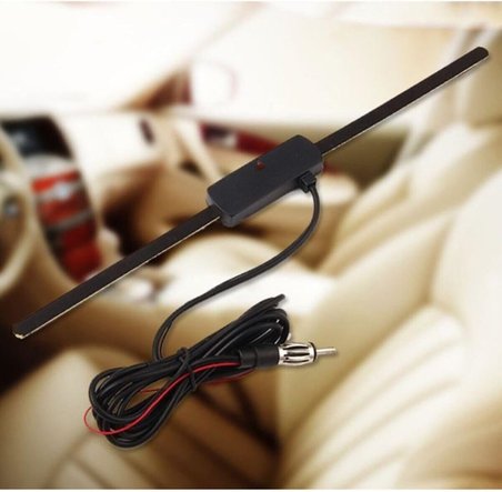 Elektronik Cam Içi Cama Yapışan Anten 12 Volt Üniversal