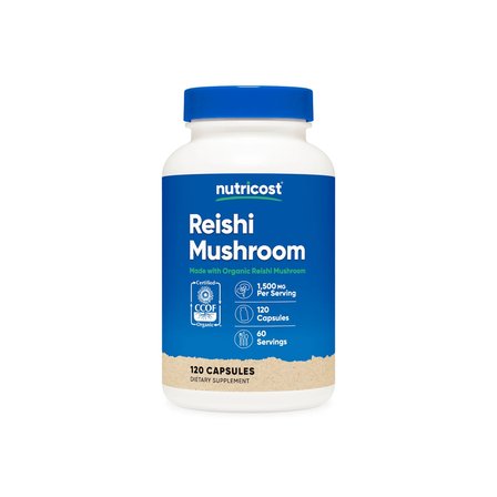 Organic Reishi Mushroom 1,500 mg 120 capsules