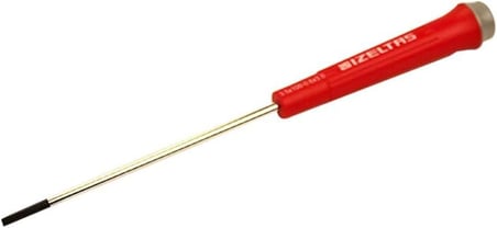 4500172560 Elektronikçi Tip Klemens Düz Uçlu Tornavida, Kırmızı, 2.5 X 60 Mm