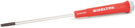 4500172560 Elektronikçi Tip Klemens Düz Uçlu Tornavida, Kırmızı, 2.5 X 60 Mm