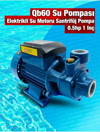 Qb60 Elektrikli Su Motoru 0.5hp 1 Inç Bahçe Pompası Su Pompası 2 Yıl Garaantili Ürün...