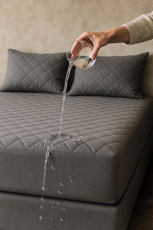 Yatak Alezi Pamuklu Kapitone Fitted Full Kenar Sıvı Geçirmez Yatak Koruyucu Gri (160 x 200)