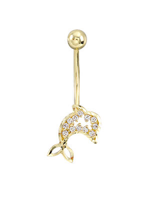 Yunus Model Altın Göbek Piercing