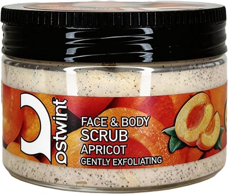 Yüz ve Vücut Peeling Scrub Kayısı 300 ml, Cilt Temizleyici, Pürüssüzleştirici, Dolaşımı Hızlandırıcı