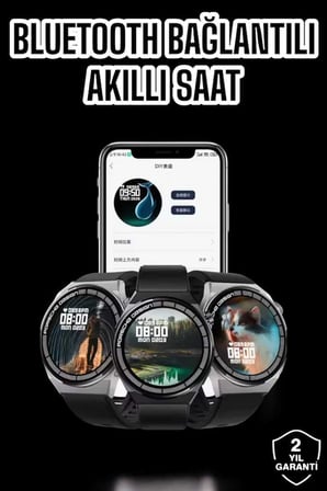 Akıllı Saat GPS VE NFC Özelliği Sesli Görüşme Dokunmstik Ekran - Lisinya