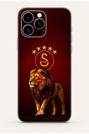 Aslan Sarı Kırmızı — Tüm Telefonlara Uyumlu Kaplama | Sipariş Sonrası Marka ve Modelinizi İletiniz