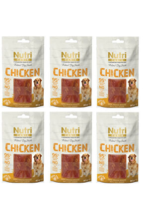 Nutri Canin Tavuklu Fileto Tahılsız Köpek Ödülü 80 Gr. X 6 Adet