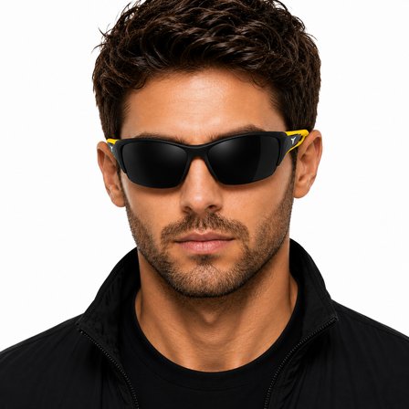 157-COL Spor Seri Polarize Erkek Güneş Gözlüğü-Polarize-UV400-Yansıma Giderici Ultra Hafif 63-Ekartman