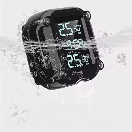 Powermaster PM-28656 Motosiklet Kablosuz Lastik Basınç Ve Sıcaklık İzleme Sistemi (TPMS)