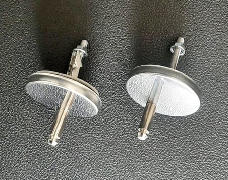 Çelk Ayna Amortisörlü Yavaş Kapanır Oval Klozet Kapağı Metal Montaj Vidalı-716