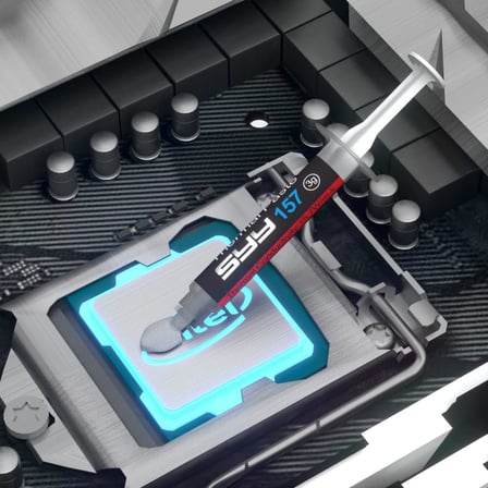 Araç kitiyle birlikte termal macun, IC/İşlemci/CPU/GPU/Tüm Soğutucular için 3 Gram CPU Macunu Termal Bileşik Macun Soğutucu, 2022 Yeni Formül Karbon Bazlı Uygulaması Kolay, Termal Arayüz Malzemesi