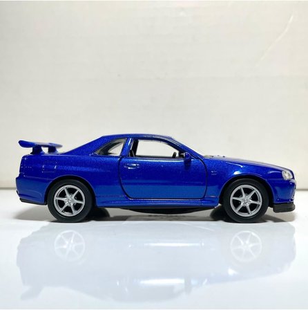 Nissan Skyline Gtr R34 1/36 Ölçek Diecast Metal Model Araba Oyuncak Araba