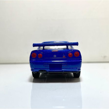 Nissan Skyline Gtr R34 1/36 Ölçek Diecast Metal Model Araba Oyuncak Araba
