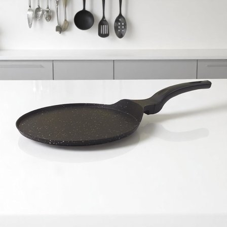 Granit Kaplama Krep Tavası 26 Cm | Yapışmaz Yüzeyli İdeal Krep, Pankek ve Omlet Tavası