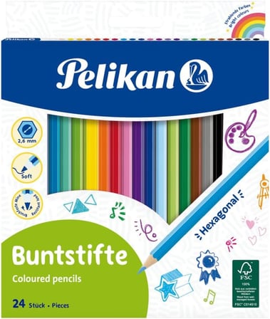 Pelikan Kuru Boya Kalemi 24lü Kutu