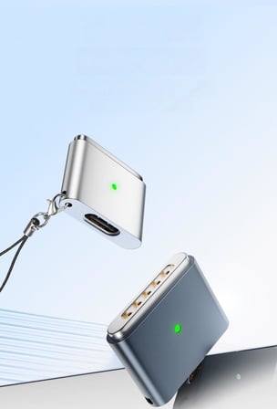Type-C to MagSafe 3 İle Uyumlu Dönüştürücü | 140W Hızlı Şarj Destekli | MacBook İle Uyumlu Çevirici Gri SF-3