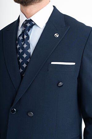 Slim Fit Takım Elbise - Lacivert