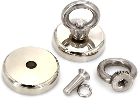 D20 10kg 20mm Askılı Güçlü Neodyum Mıknatıs Banyo Tuvalet Mutfak Askı Raf