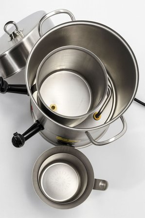 ARMAĞAN 250 BARDAK ÇAY OTOMATI ELEKTRİKLİ SEMAVER ÇAY MAKİNESİ ÇİFT MUSLUK 2500W (2)
