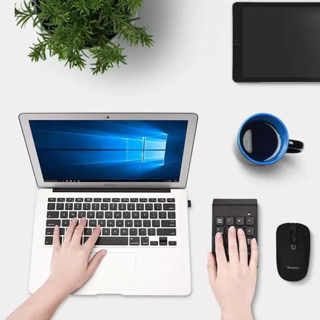 Kablosuz Sayısal Tuş Takımı, 18 Tuşlu Numerik Keypad, Numpad Klavye