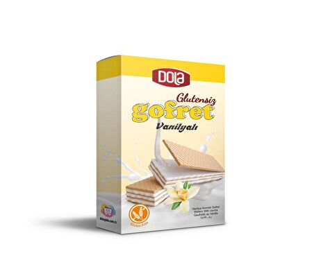 Dola Glutensiz Kakaolu ve Vanilyalı Gofret 100 gr 2 Adet Gluten Free