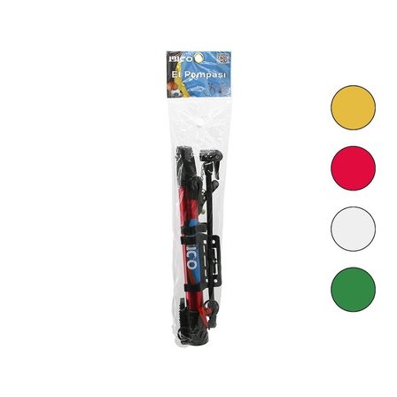 MANDALLI UÇ MİNİ EL POMPASI BİSİKLET- TOP BİSİKLET MONTAJ APARATLI 30CM HORTUM - TOP İĞNE - UÇ (2)