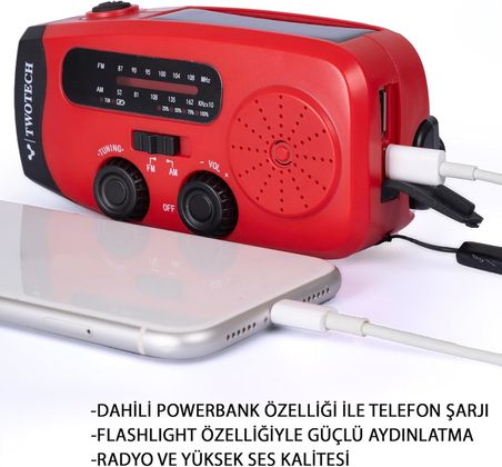 Deprem/Acil Durum Radyosu ve Powerbank