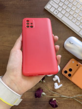 Samsung Galaxy A51 Uyumlu Kamera Korumalı Darbeye Dayanıklı Renk Atmayan Fab Silikon Kılıf
