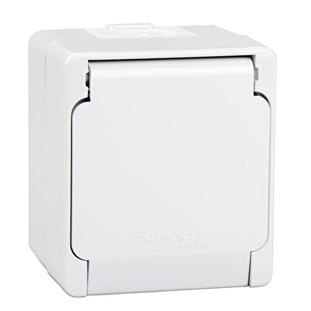 Schneider Electric NML3100133 Nemliyer Gri Kapaklı Topraklı Priz