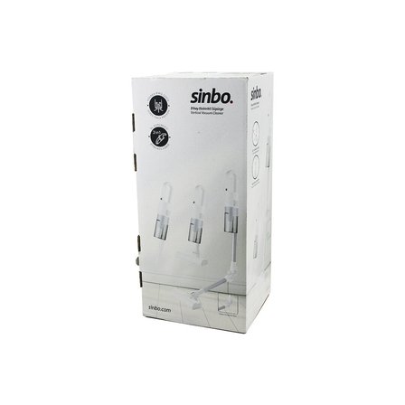 BEYAZ DİKEY ELEKTRİKLİ SÜPÜRGE ERGONOMİK KATLANABİLİR BORU 500W 90° DÖNEBİLEN BAŞLIK PRATİK HAZNE SV