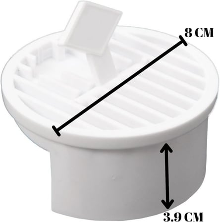 2 Adet Plastik Gider Kapağı ve Yer Süzgeci Izgarası – Dayanıklı, Kolay Temizlenebilir, Evrensel Uyumlu Banyo &amp; Mutfak Süzeği