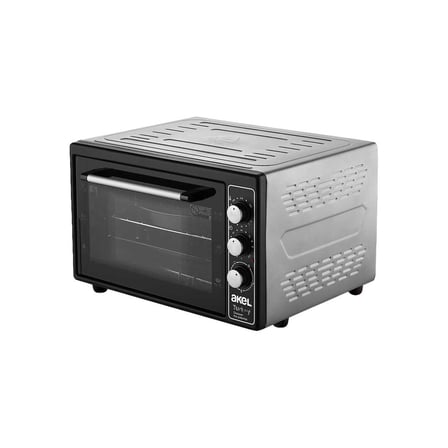 MİDİ FIRIN KARE 38LT AYARLANABİLİR TERMOSTAT = 50–320°C - SAATLİ = 0 - 90 DK ZİL 3 KADEME HIZ AYAR E