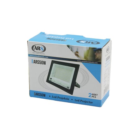 2PCS 50W  LED PROJEKTÖR  15X11.5CM AYDINLATMA AÇISI: 120 DERECE 50.000 SAAT ÖMÜR MODEL-ARS50W (2)