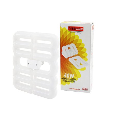 FLOWER KATLANIR - 4B ŞEKİL 21X23.5CM 40W - E27 BEYAZ LED LAMBA AMPUL 3600 LÜMEN - 6500K (2)